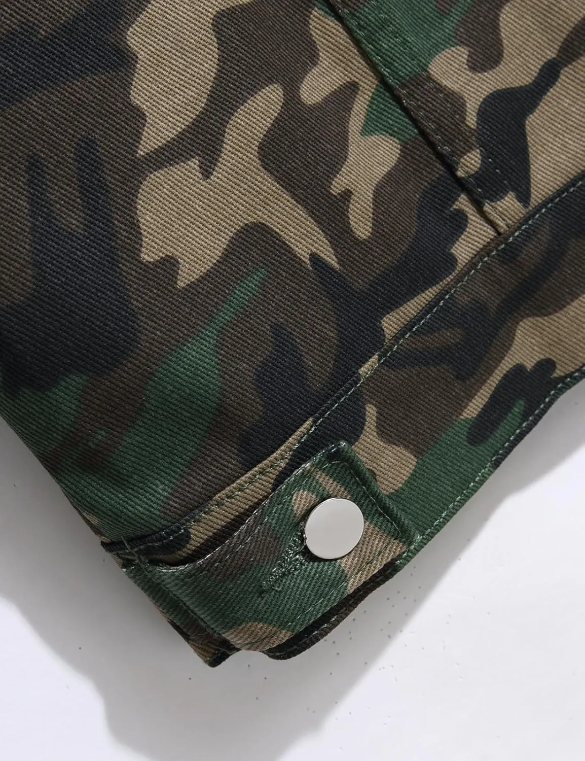 Men's Camouflage Sleeveless Cotton Denim Vest