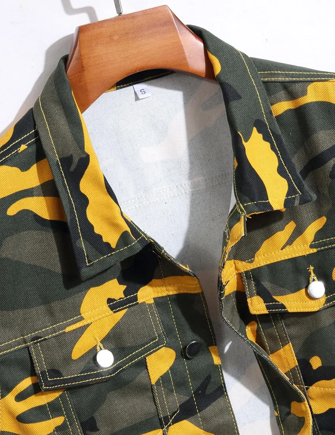 Men's Camouflage Sleeveless Cotton Denim Vest