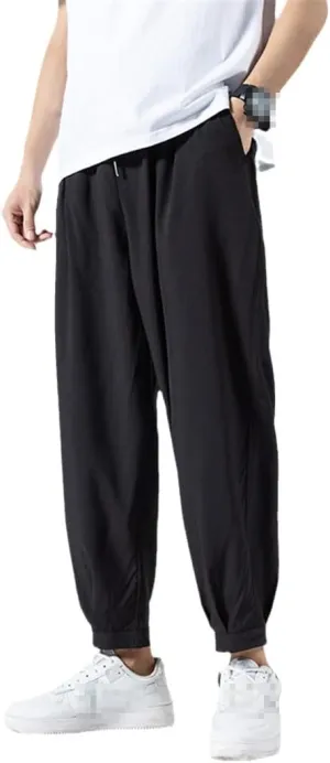 Men's Harem Pants Summer Thin Joggers Sweatpants Casual Trousers