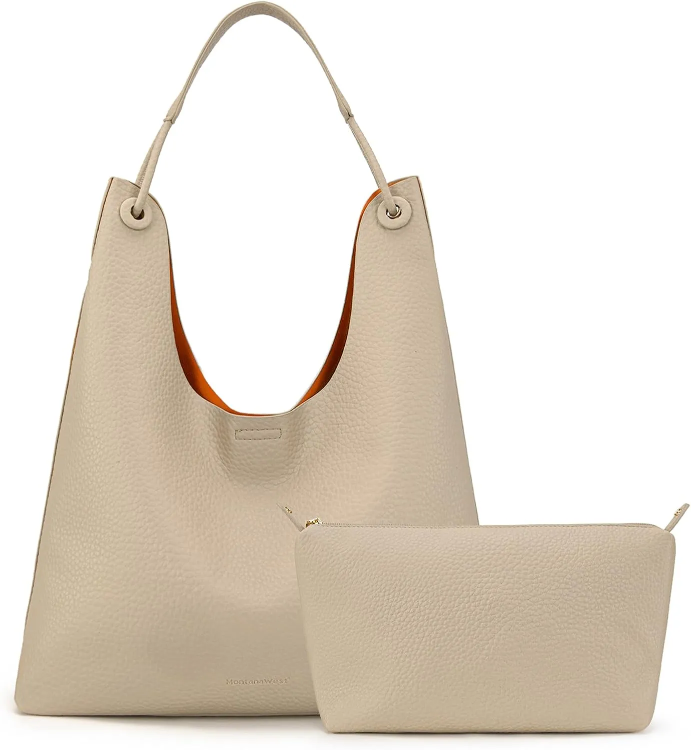 Montana West Hobo Bag for Women Shoulder Purse Handbags with Detachable Makeup Bag