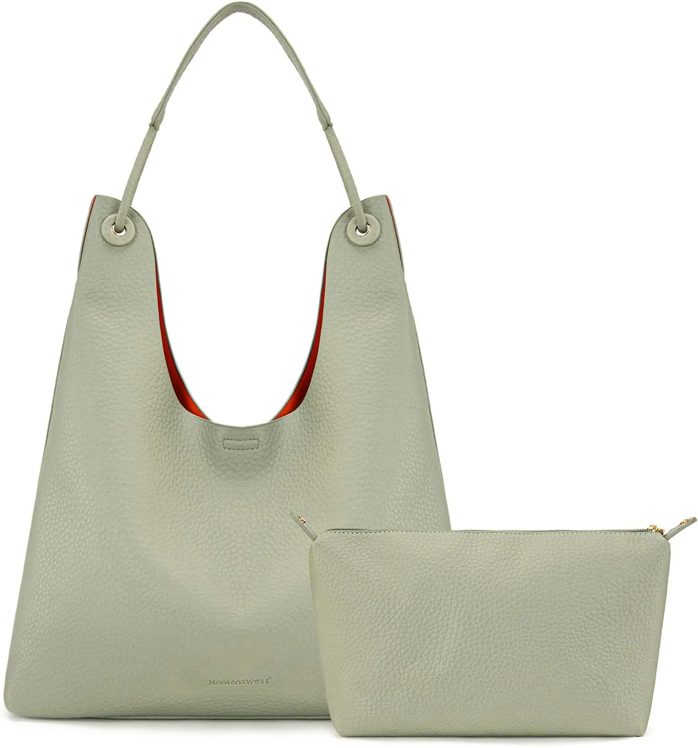 Montana West Hobo Bag for Women Shoulder Purse Handbags with Detachable Makeup Bag