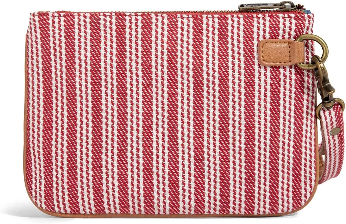 Montana West x Lee Large Wristlet Wallets for Women Striped Slim Cell Phone Clutch Purses Handbag with Wrist Strap