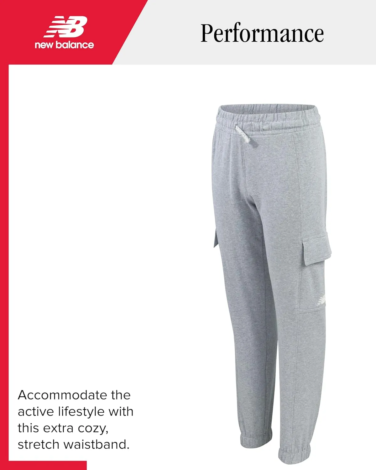 New Balance Girls' Jogger Set - 2 Piece Pullover Fleece Hoodie Sweatshirt and Jogger Sweatpants for Girls (Sizes: 5-16)