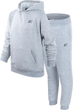 New Balance Girls' Jogger Set - 2 Piece Pullover Fleece Hoodie Sweatshirt and Jogger Sweatpants for Girls (Sizes: 5-16)