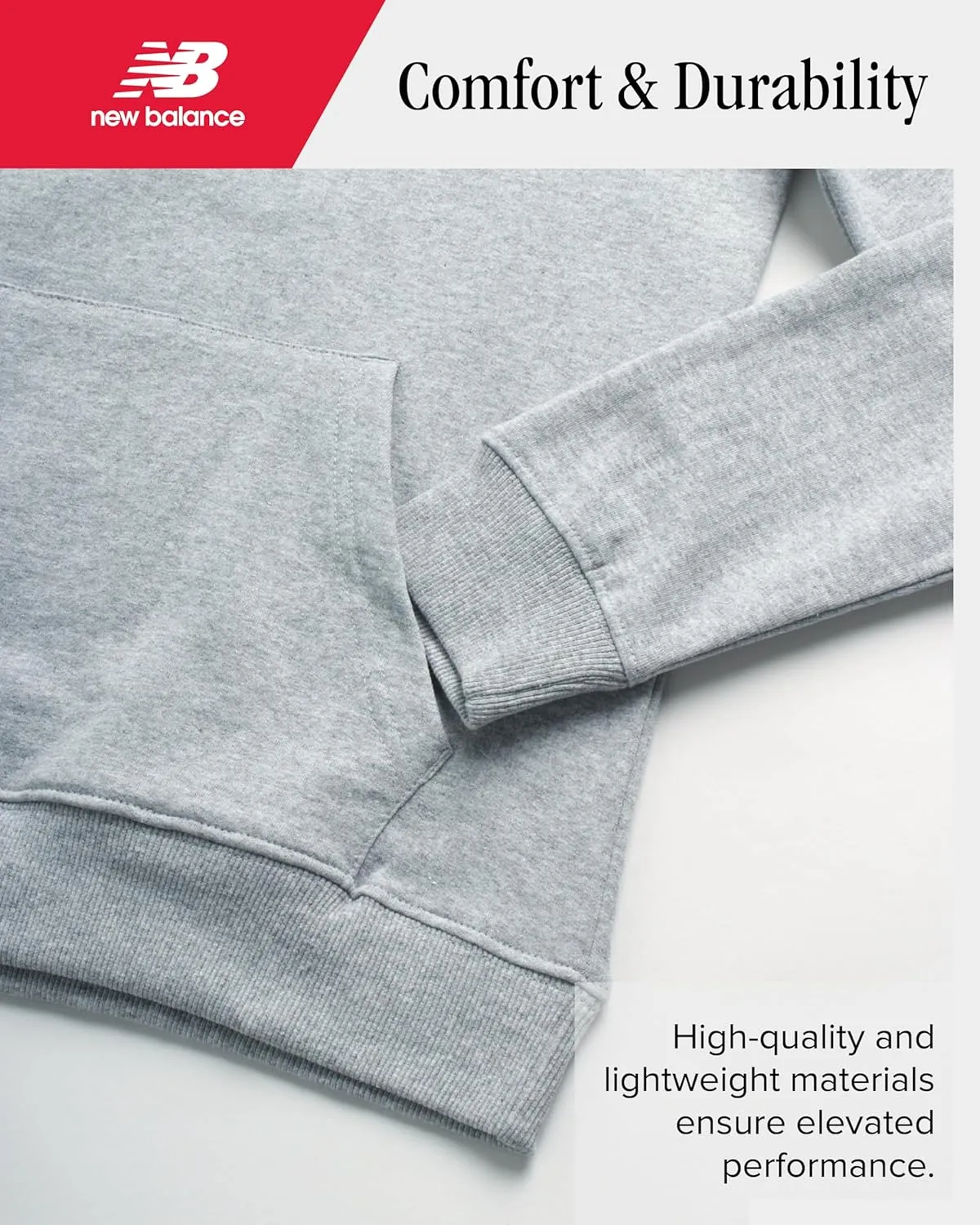 New Balance Girls' Jogger Set - 2 Piece Pullover Fleece Hoodie Sweatshirt and Jogger Sweatpants for Girls (Sizes: 5-16)