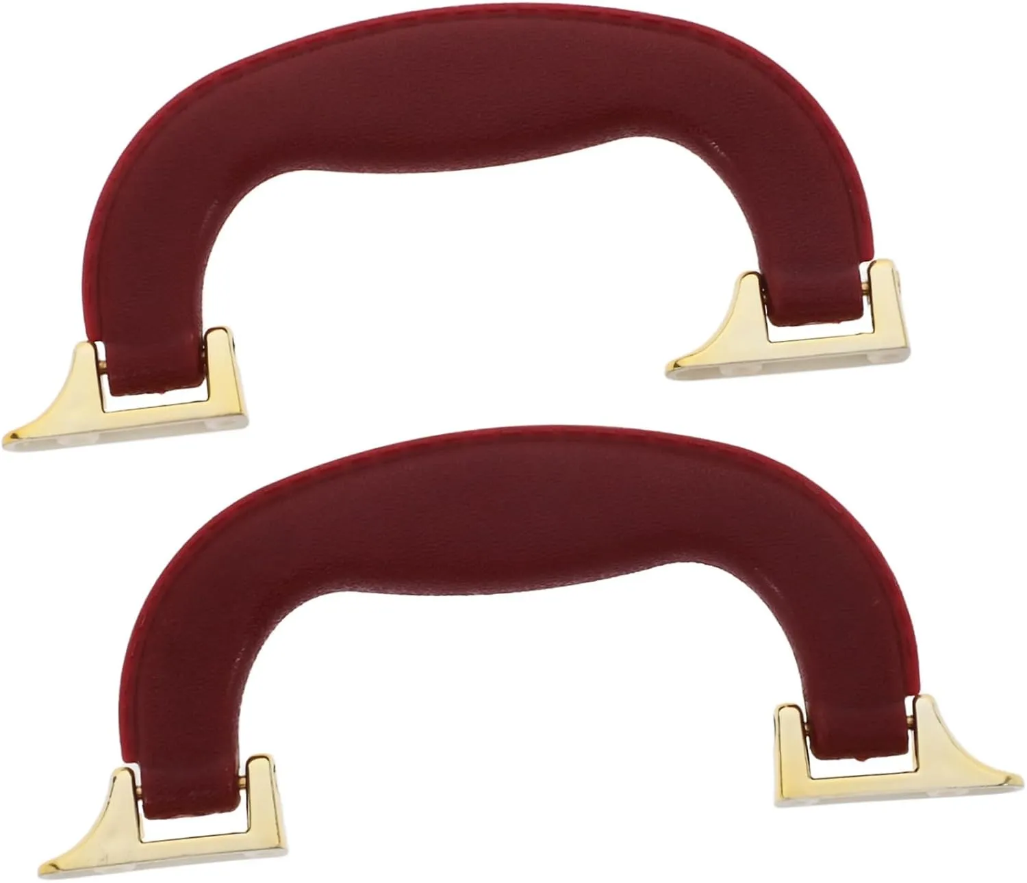 NUOBESTY 2 Pack Faux Leather Travel Bag Handles Soft Grip Suitcase Replacement Pull Handles for Luggage Boxes
