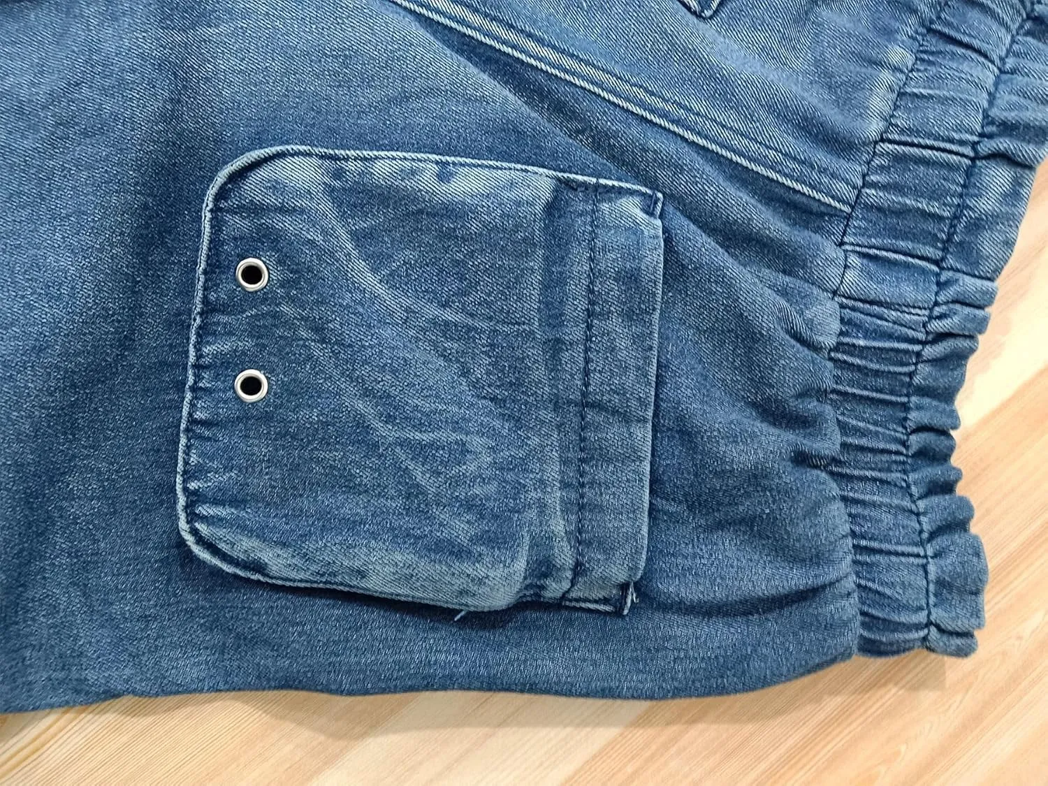 Oversize Baggy Cargo Jeans for Women High Waist String Denim Joggers Loose Wide Leg Pants with Tie Bow Pockets