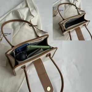 Quilted Tote Purse for Women Vintage Small Top Handle Bag Casual Tote Handbag Designer Travel Shoulder Satchel