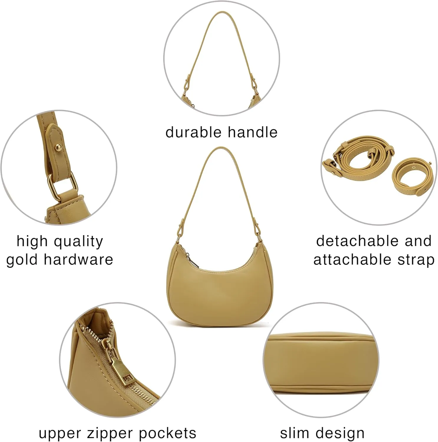 Scarleton Purses for Women, Crossbody Bags for Women, Lightweight with 2 Straps Shoulder Bag for Casual & Party, H2088