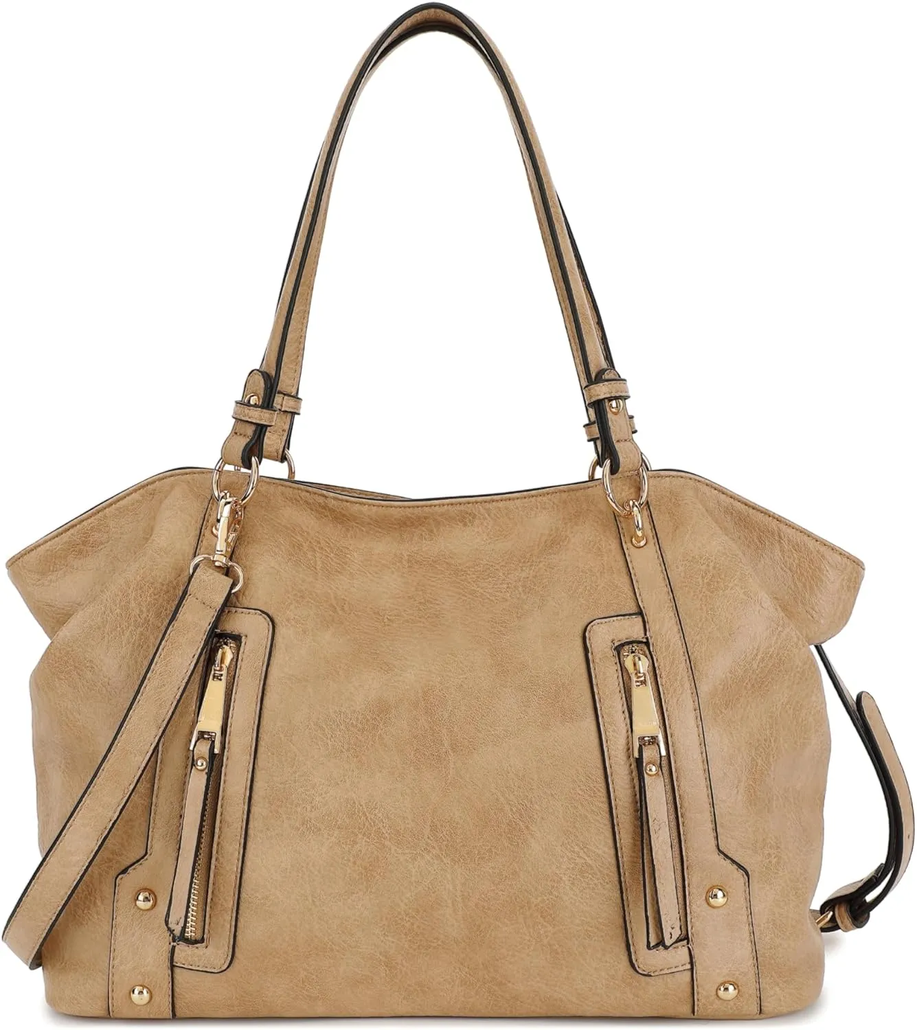 Scarleton Purses for Women, Top Handle Hobo Tote Bag, Faux Leather Satchel Shoulder Bag Large, H1476