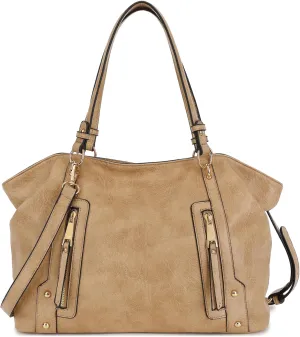 Scarleton Purses for Women, Top Handle Hobo Tote Bag, Faux Leather Satchel Shoulder Bag Large, H1476