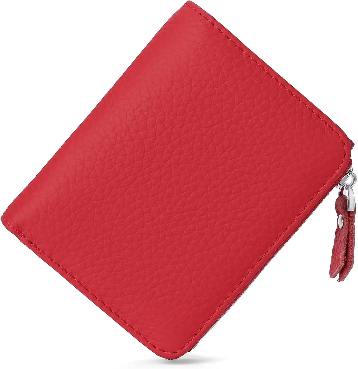 SENDEFN Small Wallets for Women Genuine Leather Slim Pocket Wallet RFID Blocking Bifold Ladies Mini Purse with ID Window