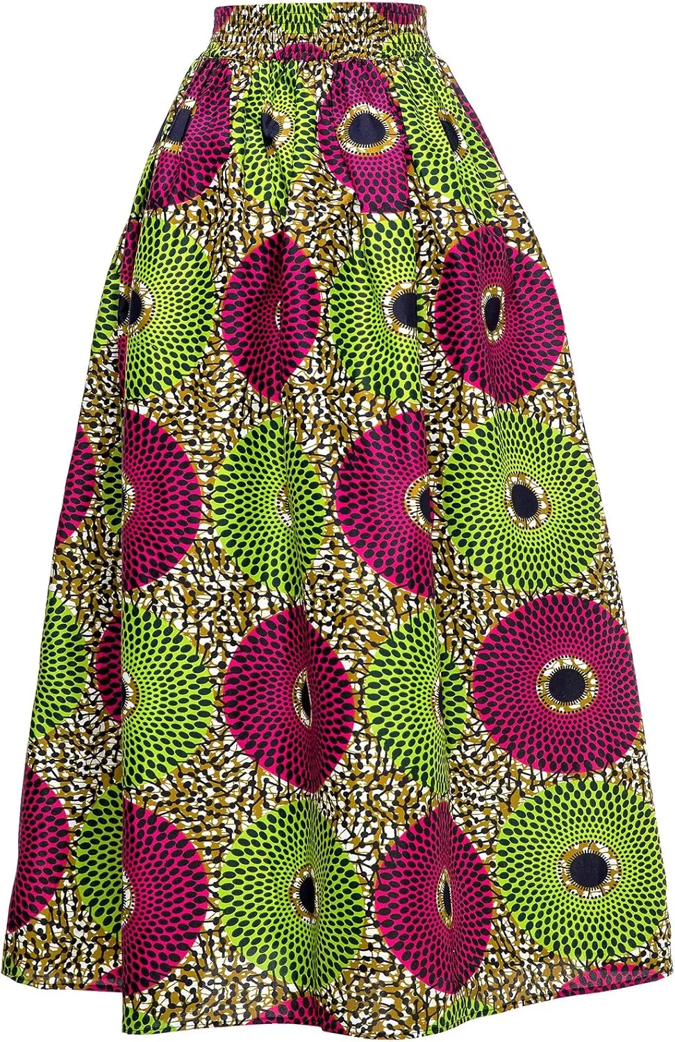 SHENBOLEN Women African Traditional Costume Ankara Print Skirt Dashiki Long Skirts