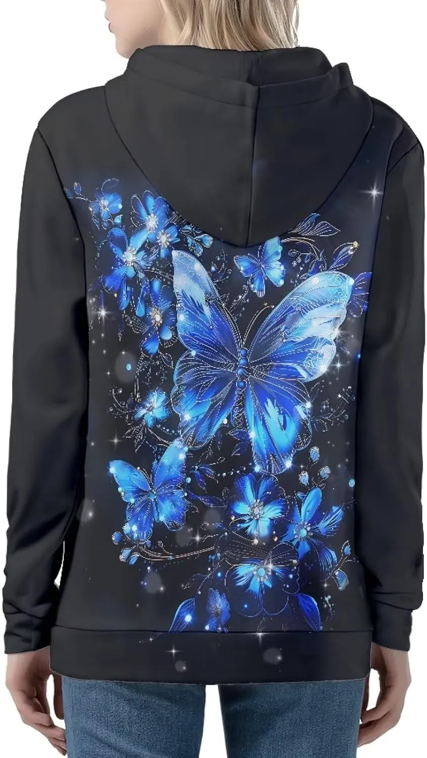 Showudesigns Women's Clothing Zip Up Hoodies XS-5XL Fashion Sweatshirts Clothes Fall Pullover Tops