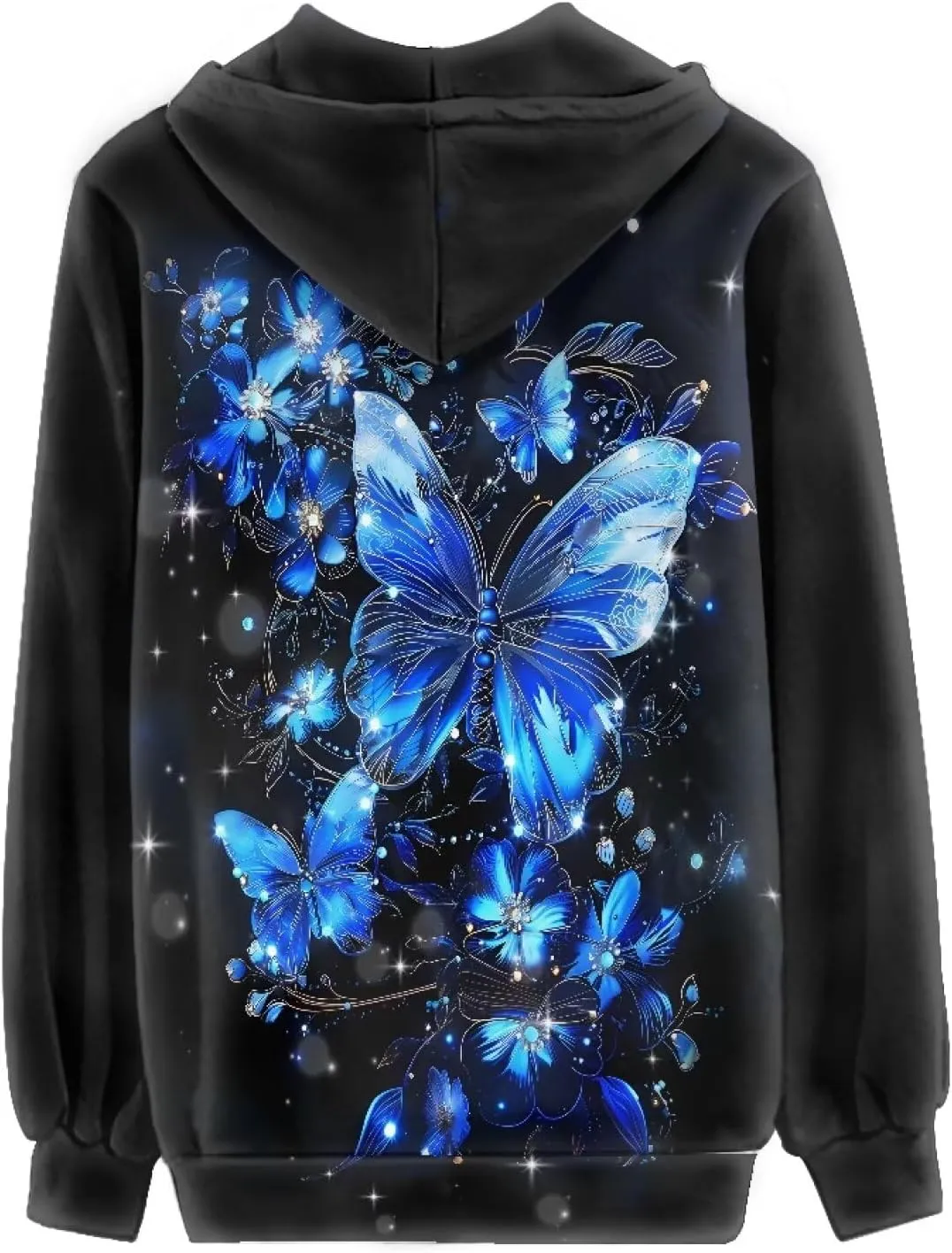 Showudesigns Women's Clothing Zip Up Hoodies XS-5XL Fashion Sweatshirts Clothes Fall Pullover Tops
