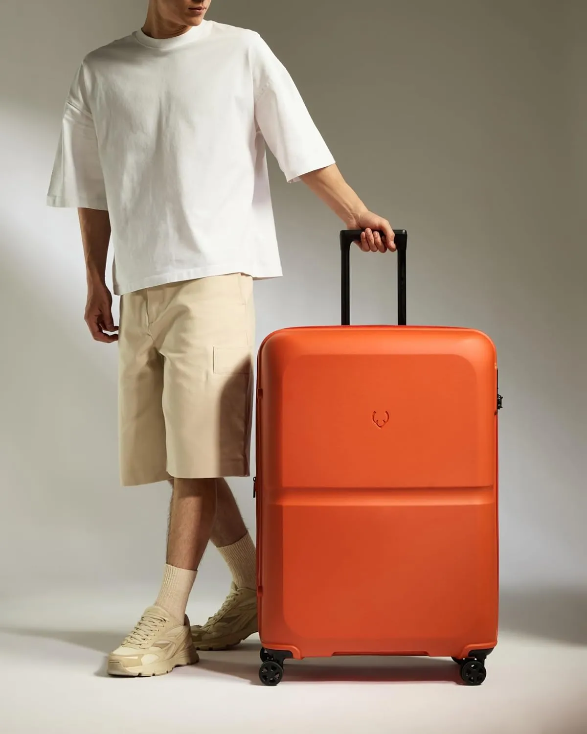 Single Stripe Hardside Luggage 32 Inch Large Suitcase - Durable, Lightweight & Expandable, 4 Spinner Wheels - Adjustable Handle, TSA Lock - Ember