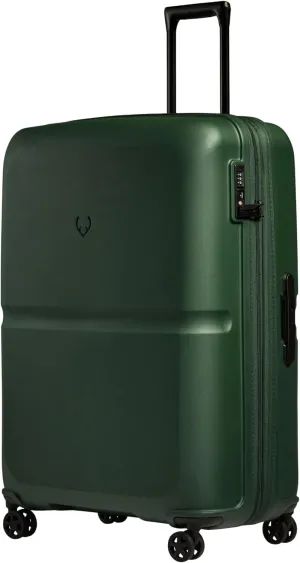 Single Stripe Hardside Luggage 32 Inch Large Suitcase - Durable, Lightweight & Expandable, 4 Spinner Wheels - Adjustable Handle, TSA Lock - Green