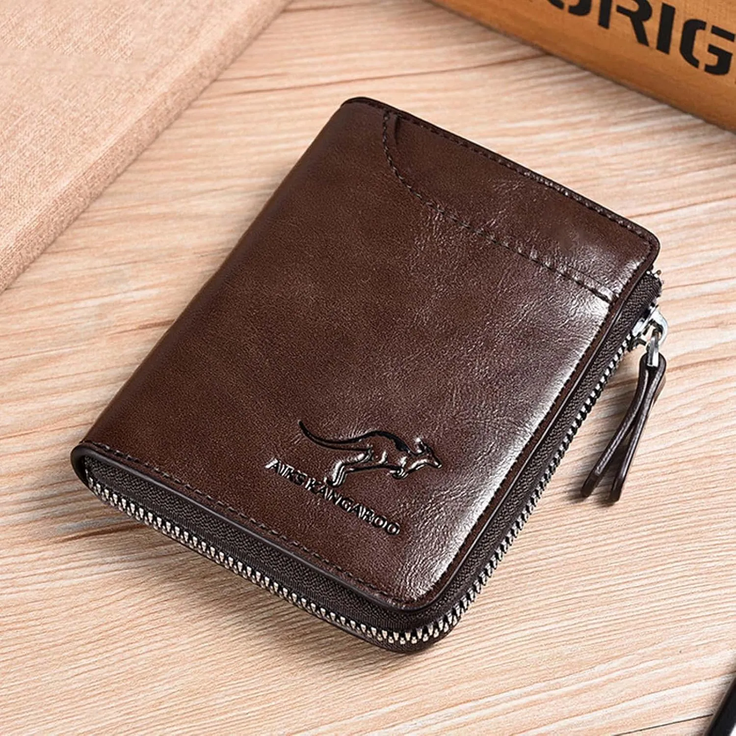 Small Wallet for Women Genuine Leather Bifold Compact RFID Blocking Wristlet Western Wallet Boho Aztec Credit Card Holder for Women