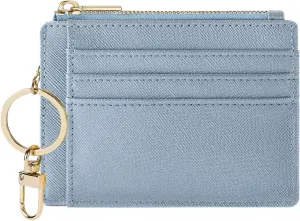 Sodsay Card Case Slim Front Pocket Wallet for Women Credit Card Holder with Keychain