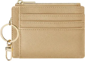 Sodsay Card Case Slim Front Pocket Wallet for Women Credit Card Holder with Keychain