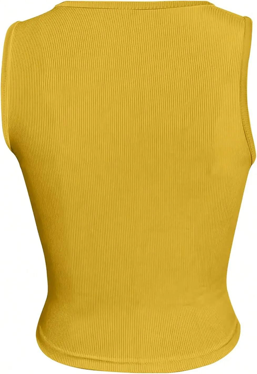 SOLY HUX Women's Letter Print Crop Tops Notched Neck Sleeveless Summer Y2k Tank Top