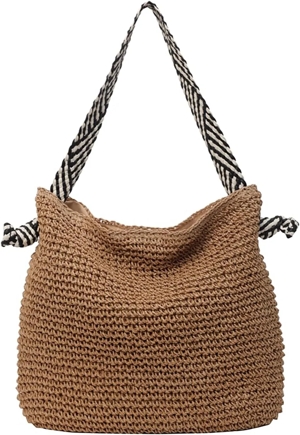 Straw Woven Crossbody Bags Hobo Bags for Summer Fashion Woven Tote Bag Crochet Handbag