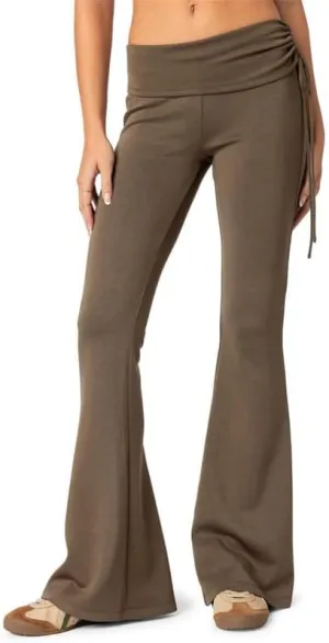 SVALIY Womens Flare Leggings Yoga Pants Women Fold Over Bootcut Lounge Workout Pant