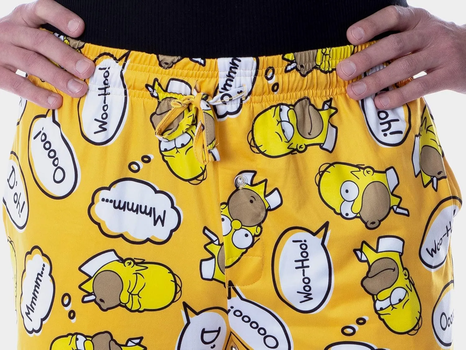 The Simpsons Men's Homer Simpson Bubble Thoughts Adult Loungewear Sleep Pajama Pants