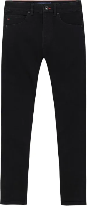 Tommy Hilfiger Boys 5-Pocket Stretch Skinny Fit Denim Jean, Zipper Fly & Button Closure