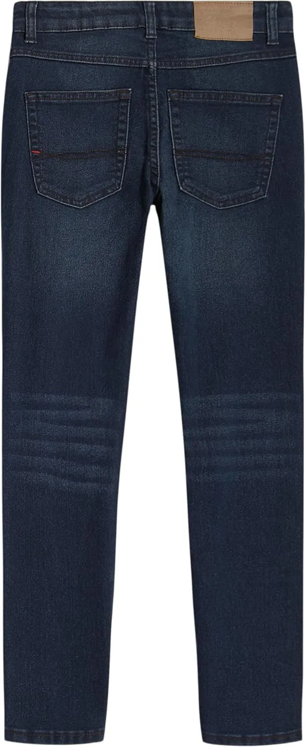 Tommy Hilfiger Boys 5-Pocket Stretch Skinny Fit Denim Jean, Zipper Fly & Button Closure