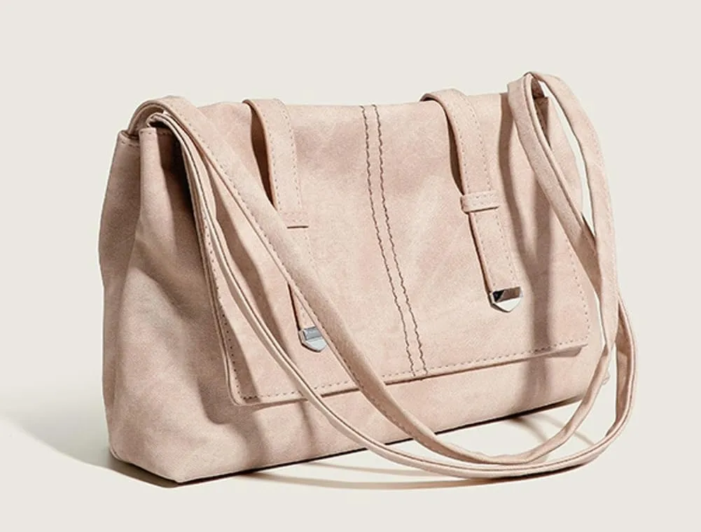 Trendy Casual Bag for Women Soft PU Large Crossbody Hobo Shoulder Bag Lightweight Retro Tote Purse Handbag