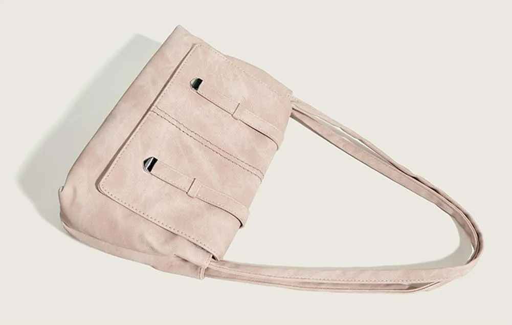 Trendy Casual Bag for Women Soft PU Large Crossbody Hobo Shoulder Bag Lightweight Retro Tote Purse Handbag