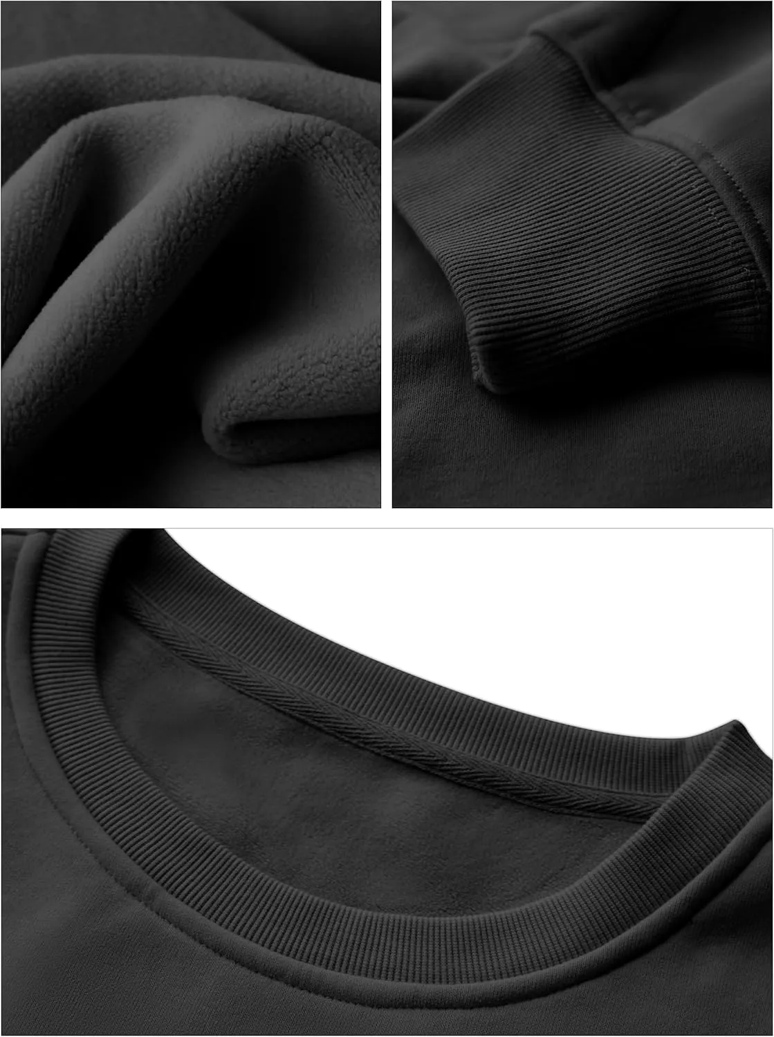 VIUTIL Womens Oversized Crewneck Sweatshirt Fleece Casual Loose Pullover Tops 2025 Winter Clothes