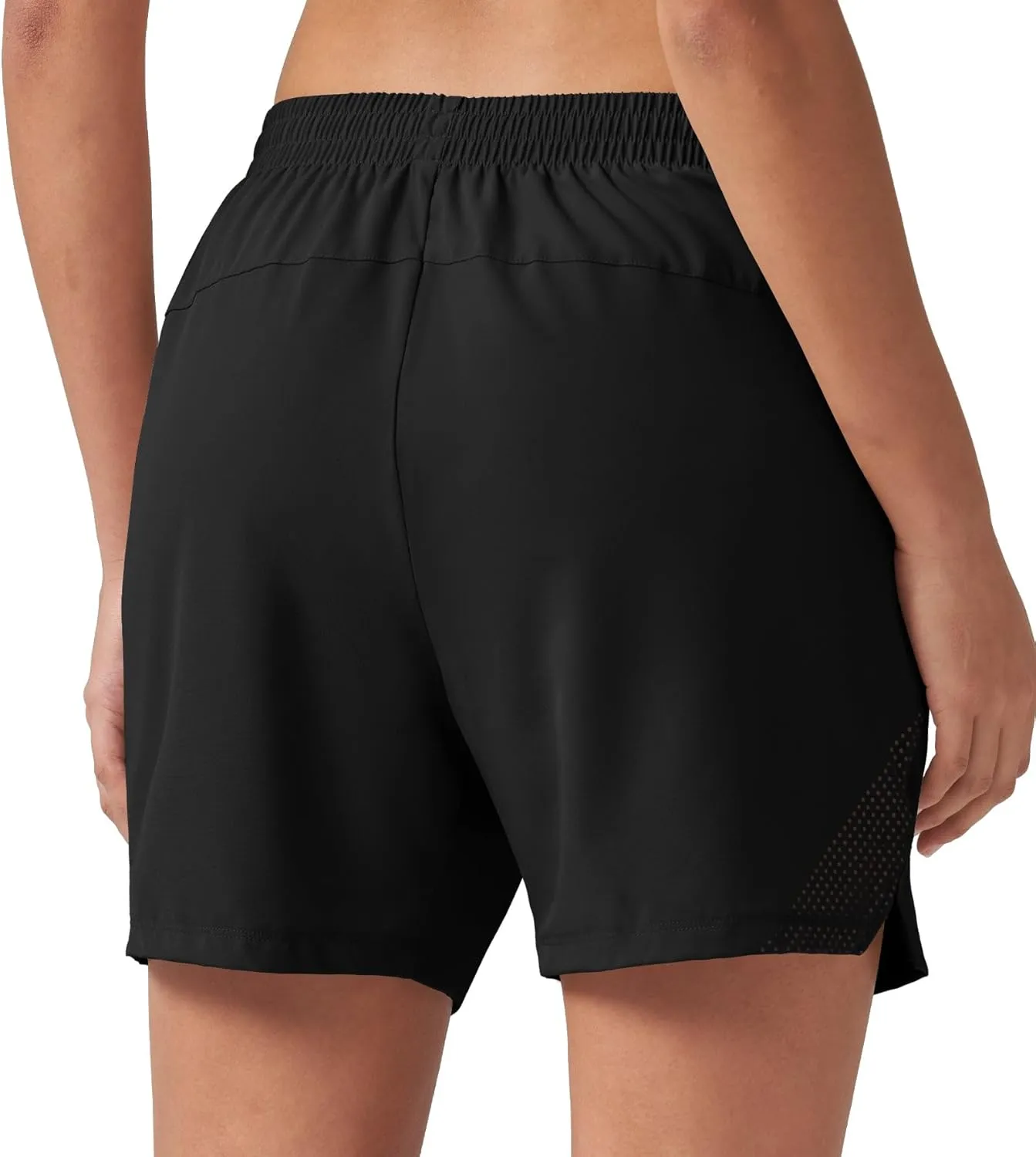 Willit Women's 5'' Hiking Athletic Shorts with Zipper Pockets Quick Dry for Running, Workout, Travel