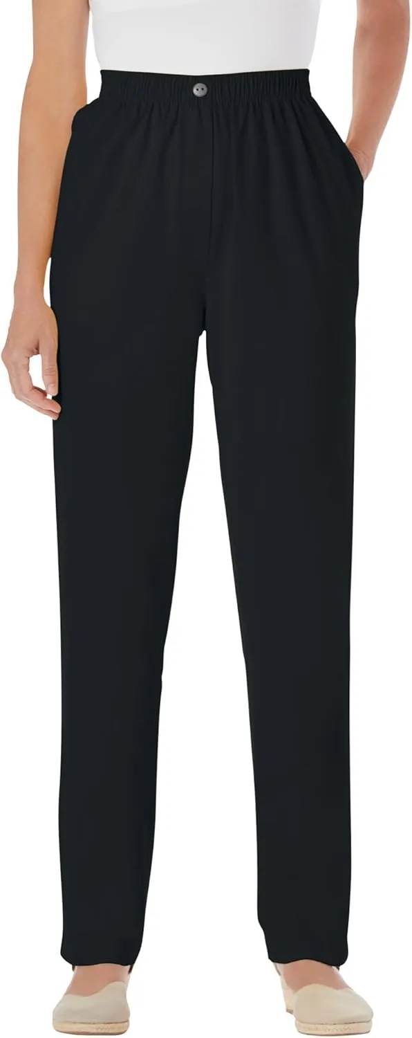 Woman Within Plus Size 7-Day Straight-Leg Elastic-Waist Denim Jean (Petite & Tall Available)