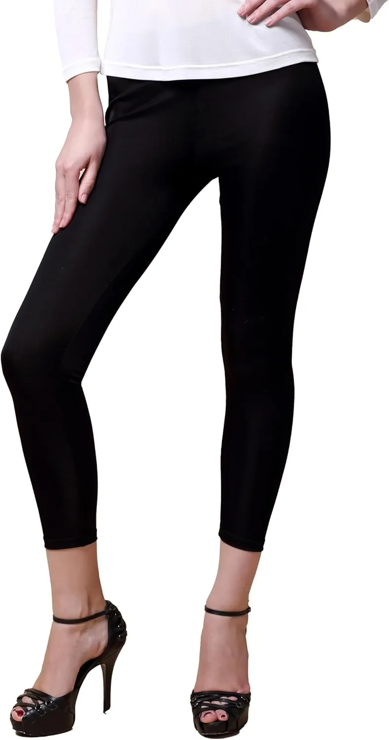 Women 100% Pure Silk Underwear Shirt Stretchy Legging Safety Wear Home Wear Cropped Pants