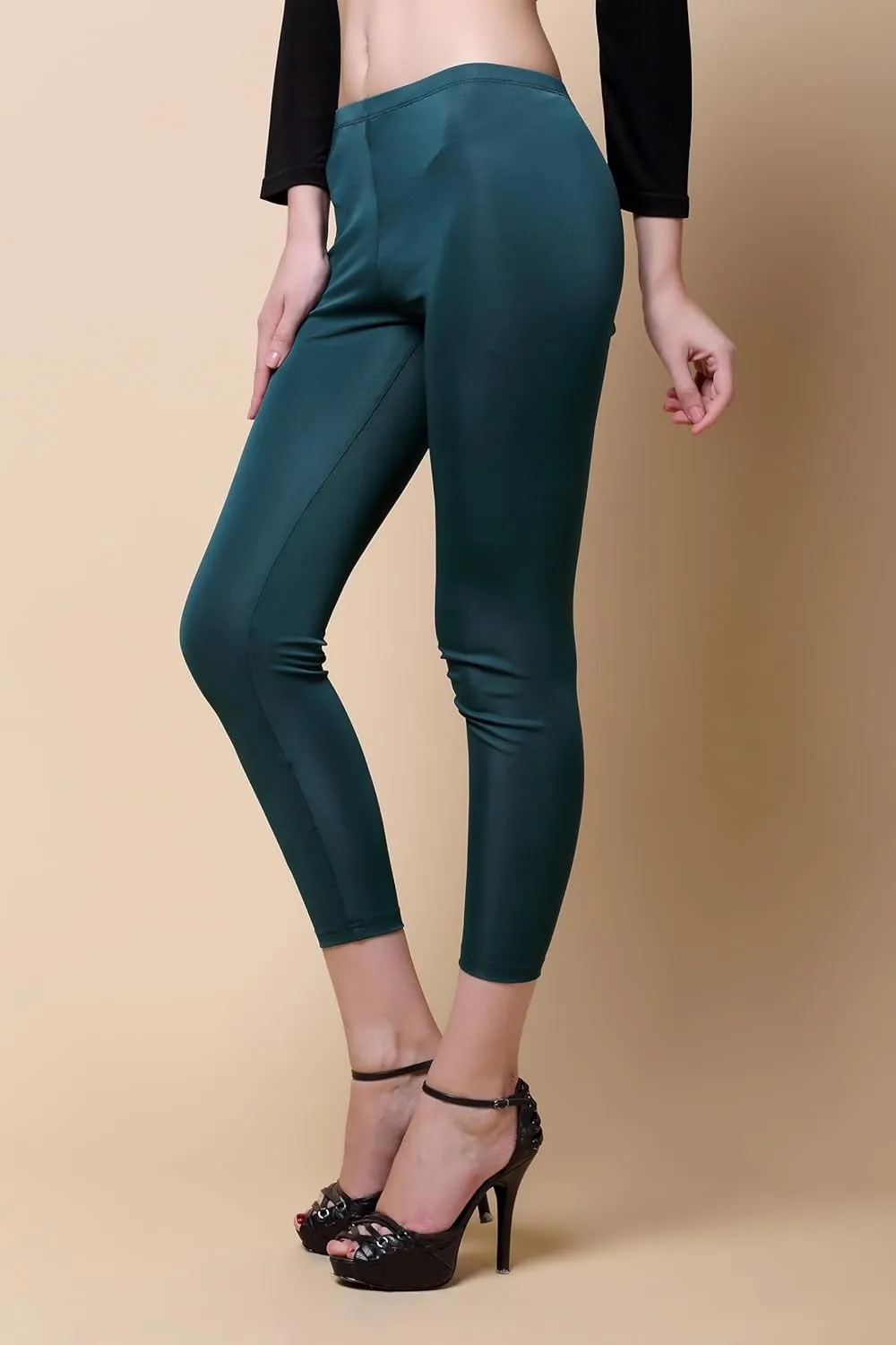 Women 100% Pure Silk Underwear Shirt Stretchy Legging Safety Wear Home Wear Cropped Pants