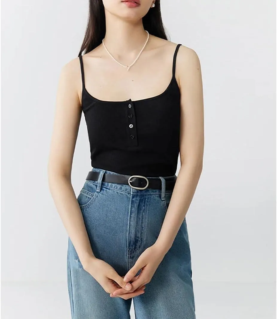 Women Elastic Versatile Camisole Summer Casual Sleeveless Going Out Tops Beach Party Vest