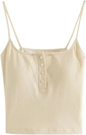 Women Elastic Versatile Camisole Summer Casual Sleeveless Going Out Tops Beach Party Vest