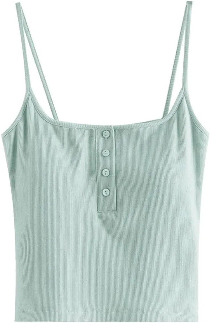 Women Elastic Versatile Camisole Summer Casual Sleeveless Going Out Tops Beach Party Vest