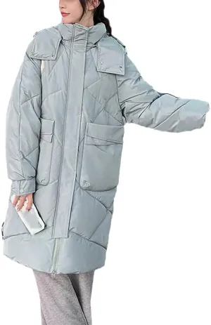 Women Overcoat Thick Down Cotton Padded Long Coat Female Winter Jacket Plus Size Casual Loose Hooded Puffer Parkas
