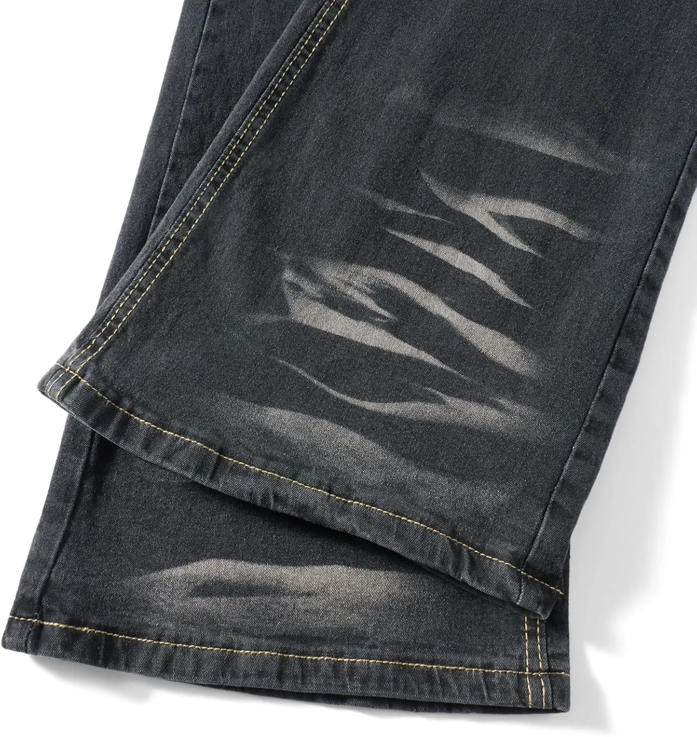 Women Y2K Baggy Jeans Star Print High Waist Wide Leg Denim Pants Vintage 90s Straight Leg Distressed Grunge Trousers
