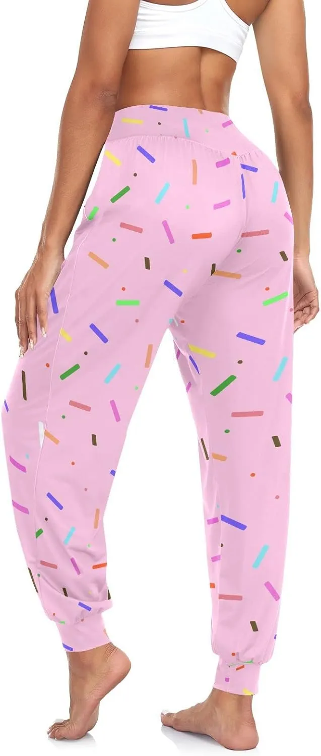 Women's Harem Pants High Waist Yoga Boho Trousers Bohemian Beach Pants