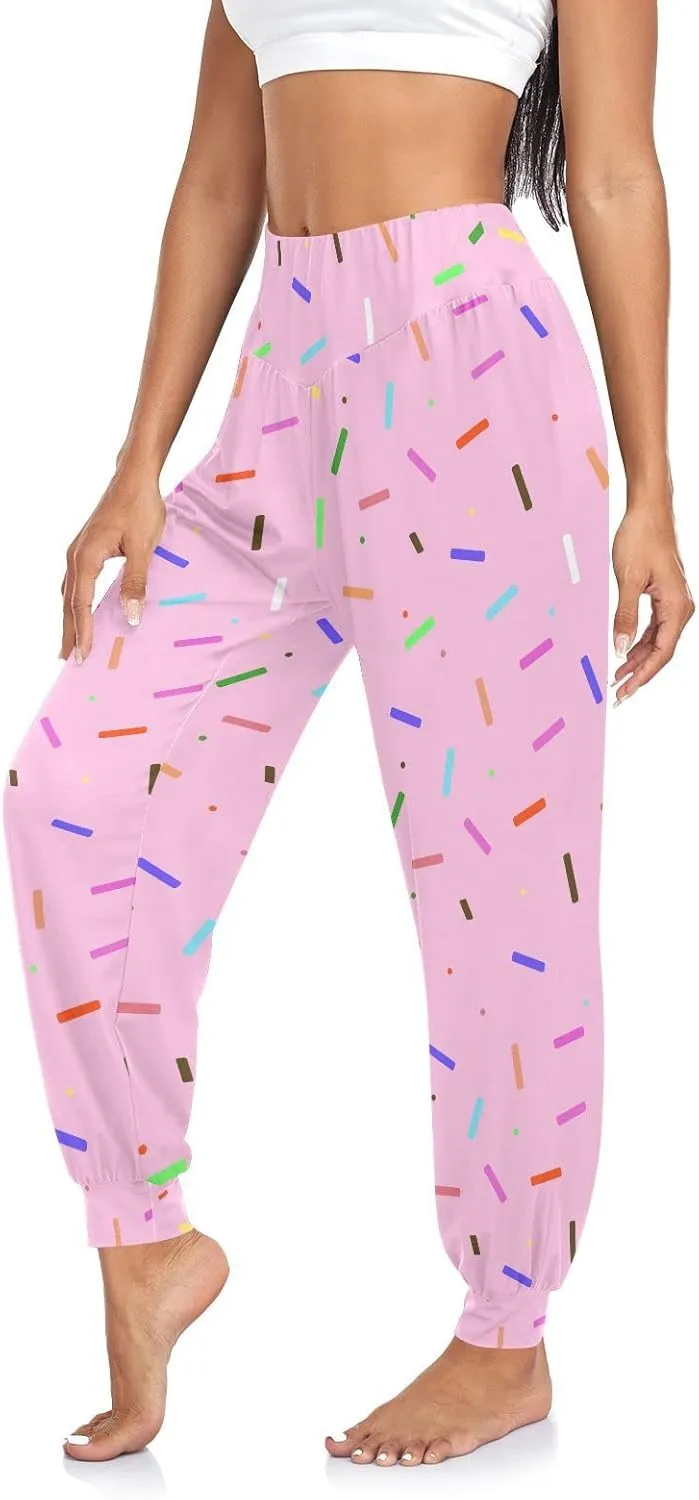 Women's Harem Pants High Waist Yoga Boho Trousers Bohemian Beach Pants