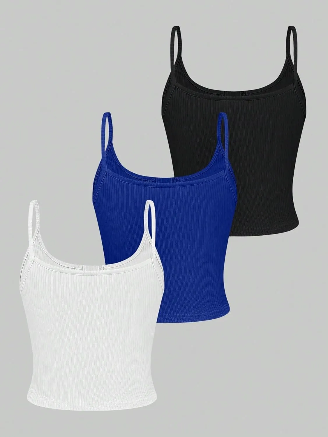 Womens Sleeveless Camisole Tank Tops Blouse Slimming Spaghetti Strap Casual Button Camisole