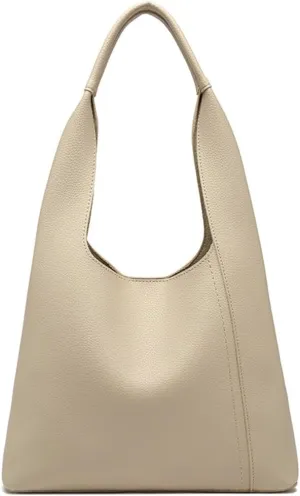 Womens Vegan Leather Shoulder Bag Large Bucket Tote Purse Handbag Casual Work Ladies Top Handle Satchel 2pcs