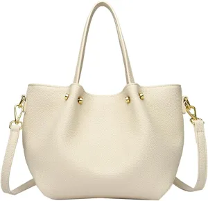 Womens Vegen Leather Crossbody Bags Trendy 2pcs Bucket Handbag Small Shoulder Tote Purse Satchel Wallet Set