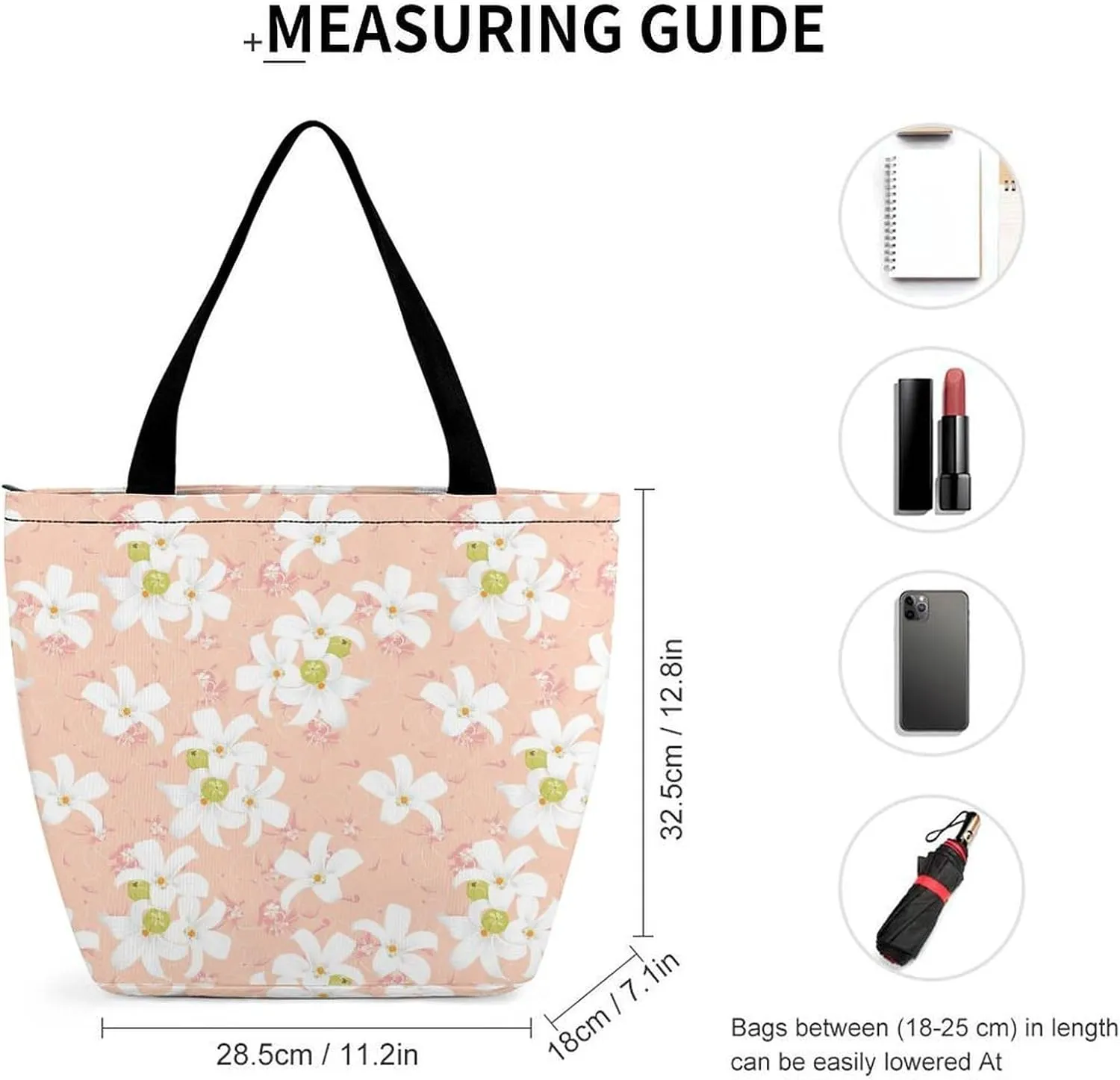 Yellow Pink Orchid Flowers Hobo Handbags With Zipper Women's Tote Handbags
