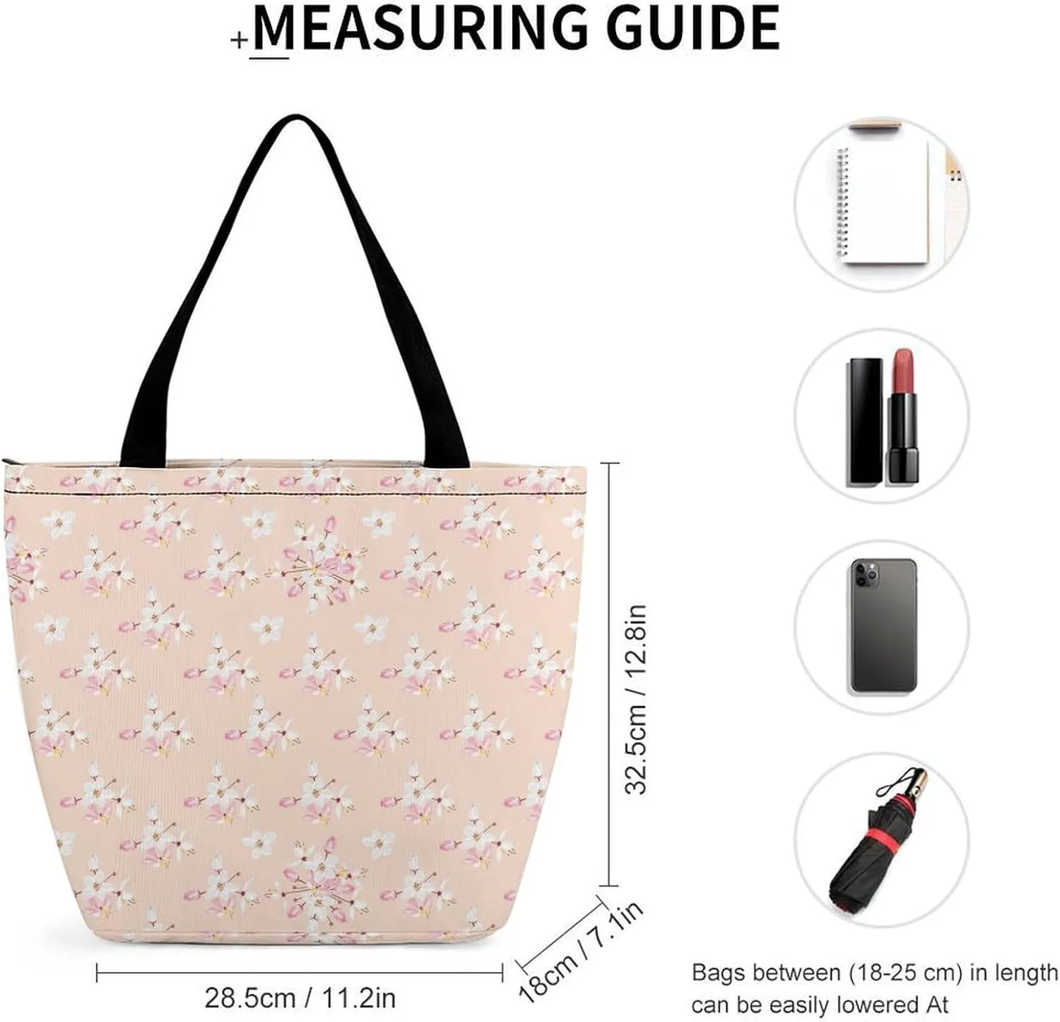 Yellow Pink Orchid Flowers Hobo Handbags With Zipper Women's Tote Handbags