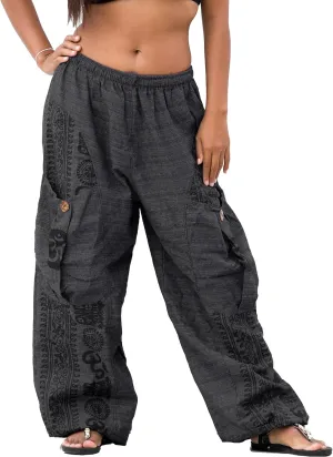 Yoga Harem Pants Women Men Casual Baggy Lounge Trousers with Big Pocket